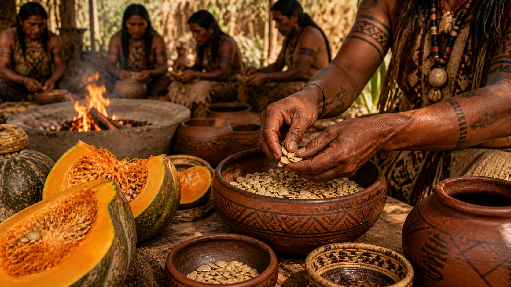 Como os Indígenas Extraíam o Óleo de Semente de Abóbora